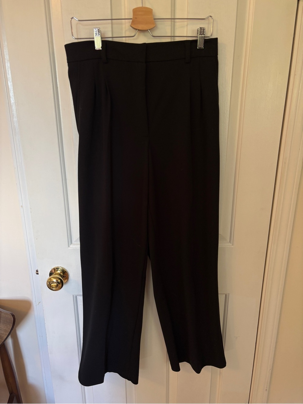 Classic Black Wide-Leg Women’s Trousers